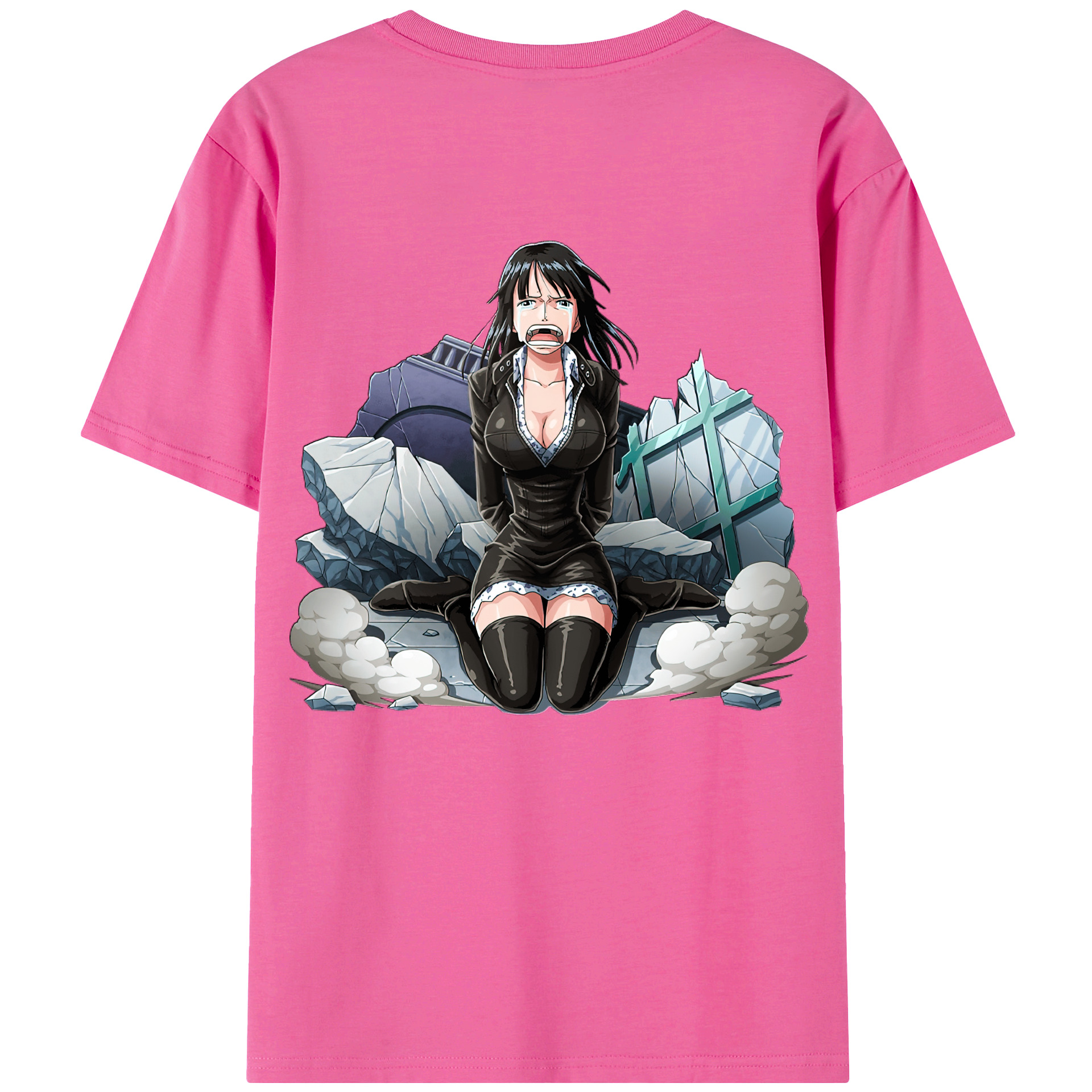 ワンピース ニコ・ロビン ONE PIECE Nico Robin レディース半袖Tシャツ(バックプリント)